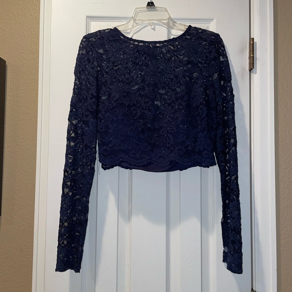 Two-piece prom dress